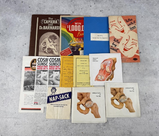 Group Of Medical Paper Ephemera