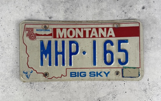 Montana Highway Patrol License Plate