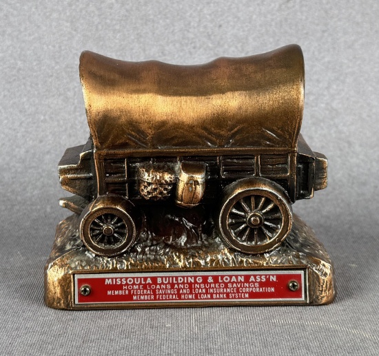 Missoula Montana Conestoga Wagon Still Bank