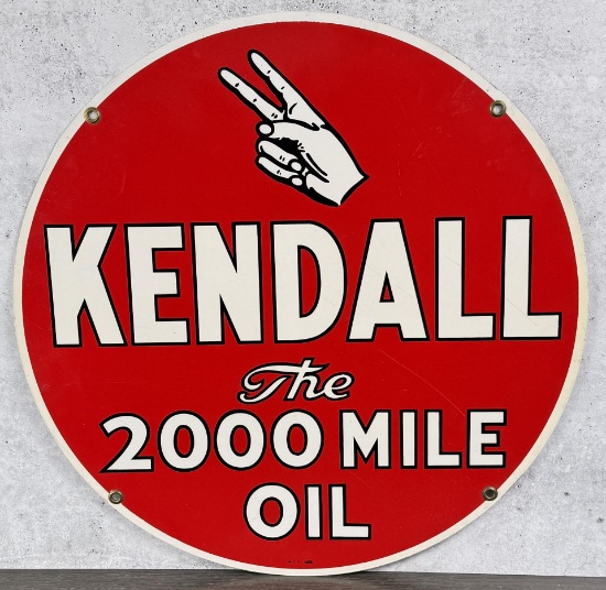 Kendall The 2000 Mile Oil Sign