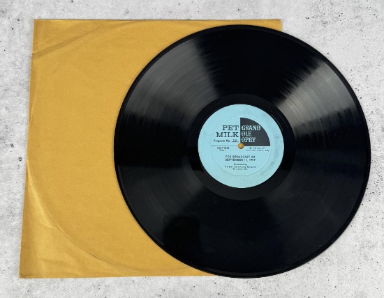 Pet Milk Grand Ole Opry Broadcast Vinyl Record
