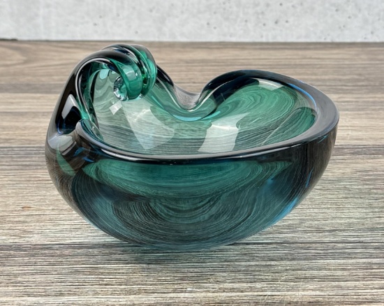 Mid Century Murano Sommerso Glass Bowl