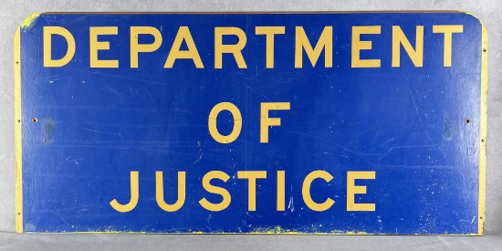 Montana Department of Justice Wood Sign
