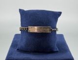 WW2 Sterling Silver Sweetheart Bracelet