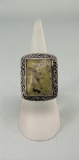 Connemara Marble Sterling Silver Ring