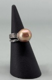 Tahitian Pearl Sterling Silver Ring