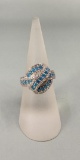 Sterling Silver Blue Topaz Ring
