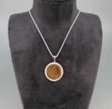 Sterling Silver Italian Lira Necklace