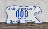 Nunavut Canada Polar Bear Sample License plate