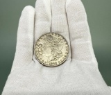 1882 P Silver Morgan Dollar Chop Marked