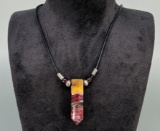 Rainbow Mookaite Point Necklace
