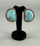 Navajo Sterling Silver Turquoise Earrings