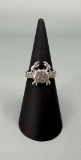 Sarda Sterling Silver Crab Ring
