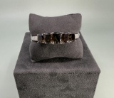 Bella Luce Sterling Silver Smoky Quartz Bangle