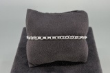 Arezzo Italy Sterling Silver Link Bracelet