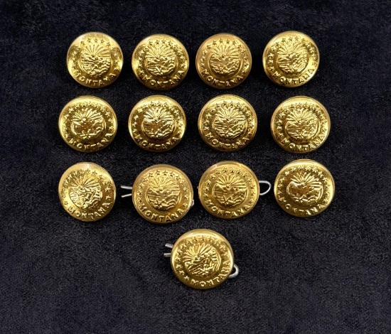 Montana Highway Patrol Uniform Buttons