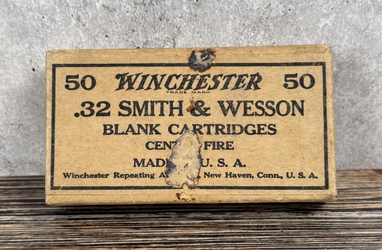 Winchester .32 Smith & Wesson Blank Ammo Box