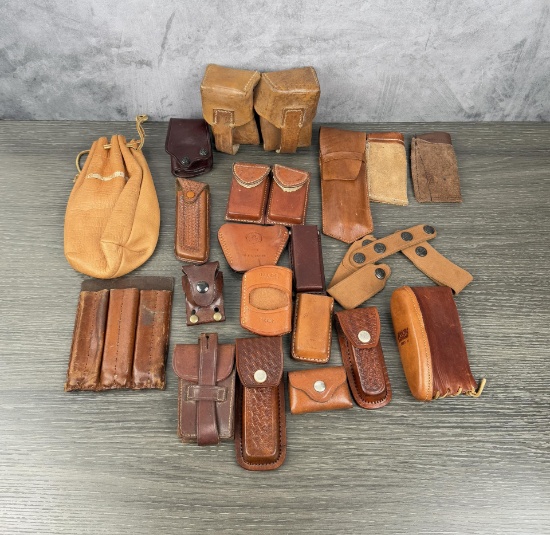 Collection of Leather Magazine Pouches Accessories