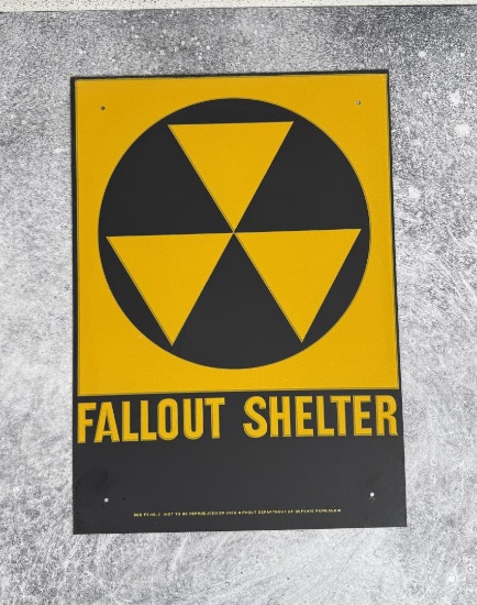 US Department of Defense Fallout Shelter Sign