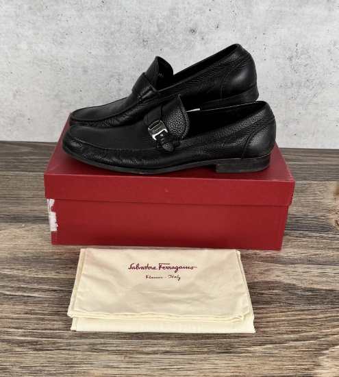 Salvatore Ferragamo Bravo Leather Loafers