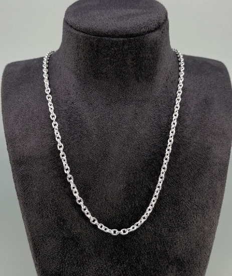 Sterling Silver Chain Link Necklace