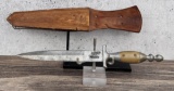 WW2 Period Mexico Steer Horn Dagger Fighting Knife