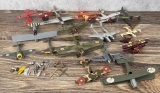 Group Of Military Airplane Models