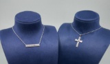 Bella Luce Sterling Silver Faith Cross Necklaces