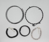 Black Spinel Necklaces and Bracelets