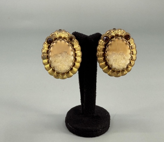 West German Costume Jewelry Earrings