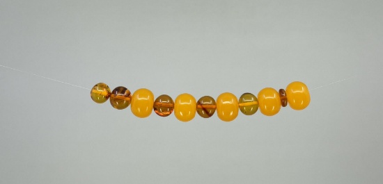 Group Of Baltic Amber Beads