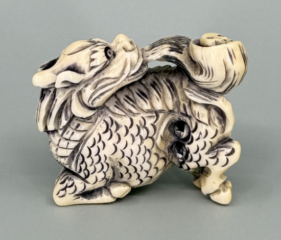 Japanese Dragon Netsuke Montana Residents Only