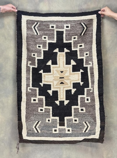 Navajo Indian Two Grey Hills Rug