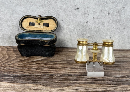 Antique Mother of Pearl French Opera Glasses