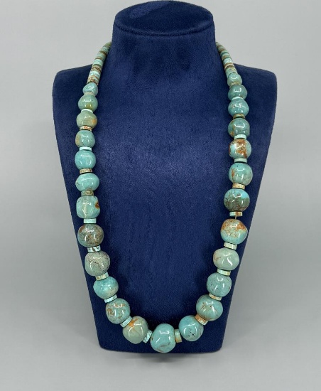 Navajo Turquoise Ball Necklace