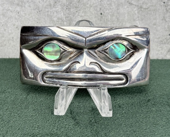 Jerry Hill Northwest Coast Sterling Belt Buckle
