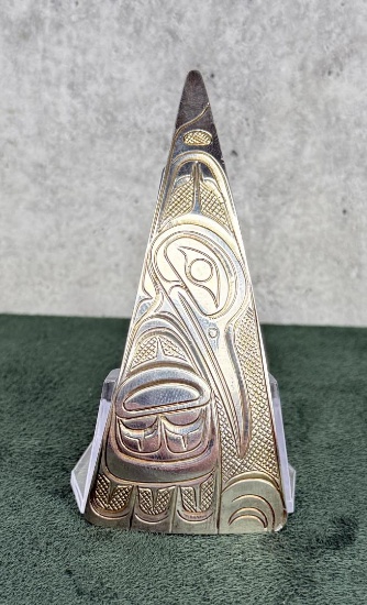 Patrick Paddy Seaweed Haida Sterling Pendant