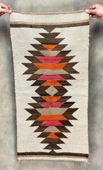 Navajo Indian Saddle Blanket Gallup Throw Rug