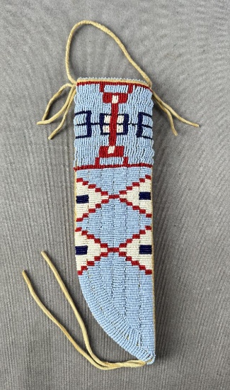 Native American Indian Beaded Knife Sheath