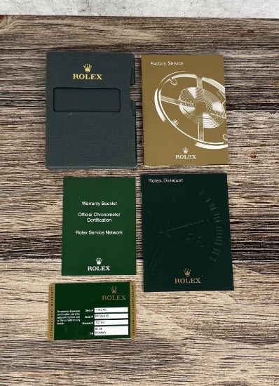 Rolex Watch Warranty Guarantee Card 178240