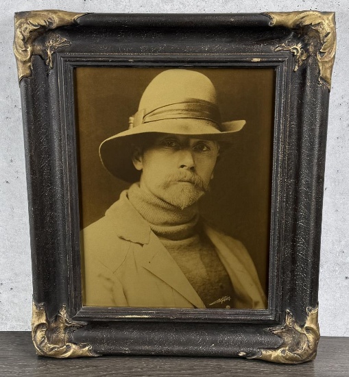 Edward Curtis Self Portrait Orotone Photo