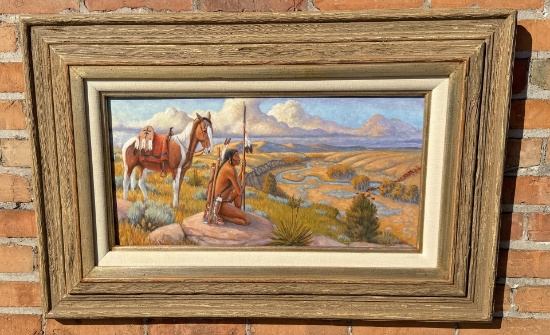 Jesse W Henderson Montana Oil Painting