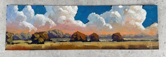 William Hawkins Arizona Oil on Board Painting