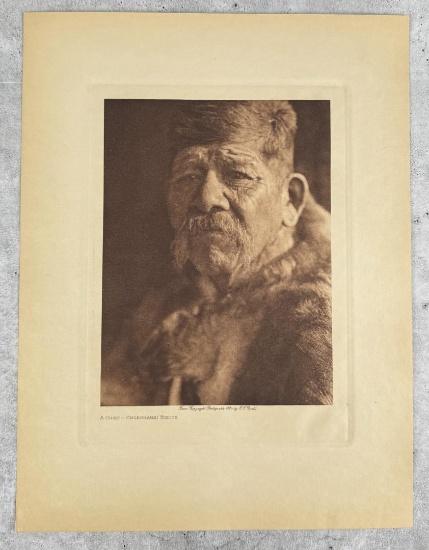 Edward Curtis Photogravure Chukchansi Yokuts