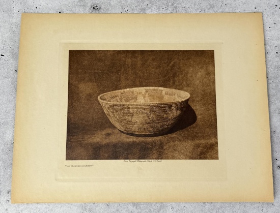 Edward Curtis Photogravure The Hunting Basket