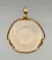 14K Gold Victorian Mother of Pearl Pendant