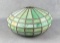 Antique Leaded Slag Glass Table Lampshade