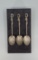 Nagasaki Japan Sterling Silver Serpent Spoons