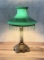 Brass and Onyx Desk Lamp