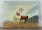 Caribou Oil on Canvas Painting